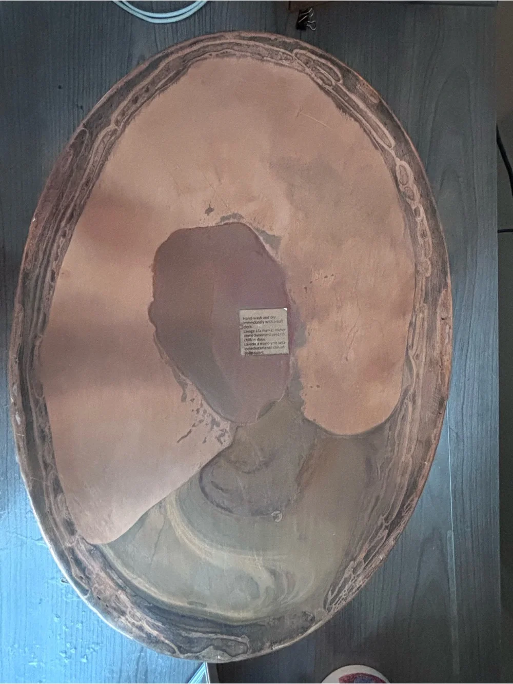 Williams Sonoma Hammered Copper Bread Box Handcrafted Turkey W.S. 1956 Large